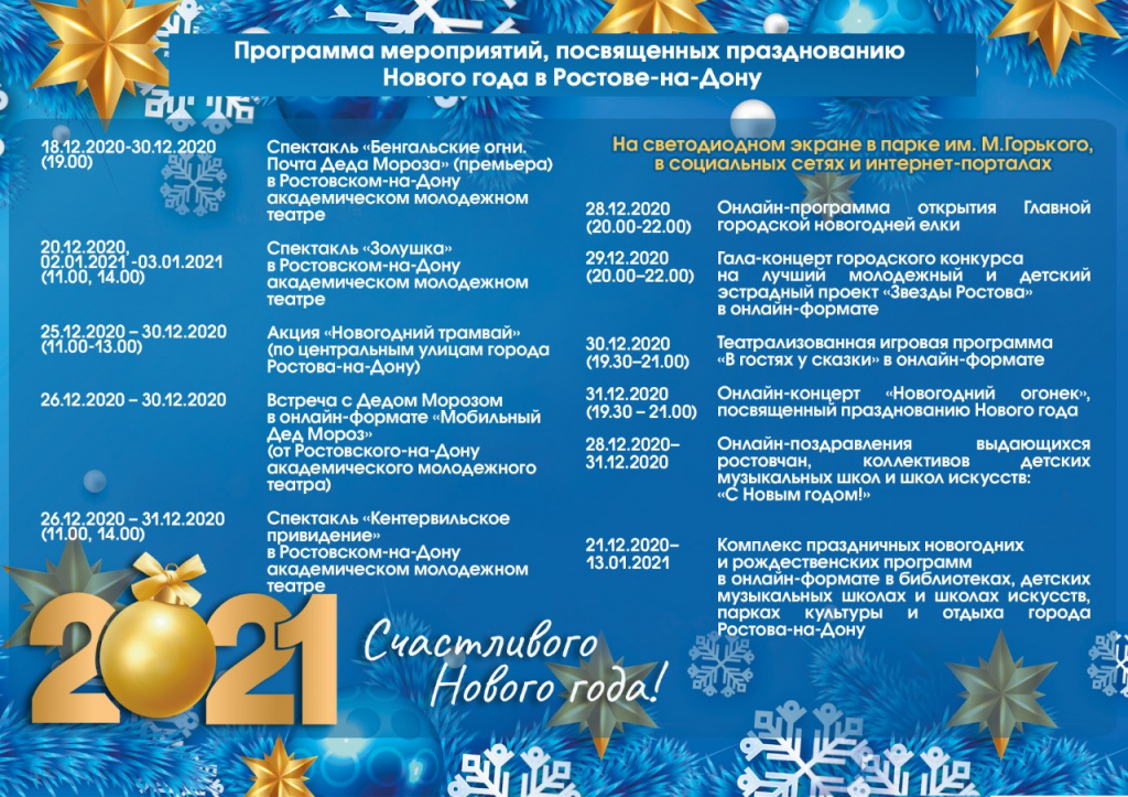 Программа празднования Нового года Программа празднования Нового года