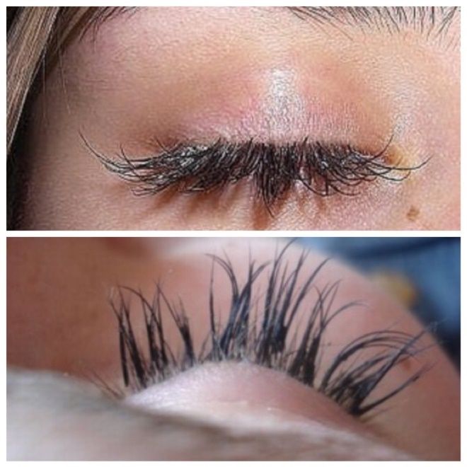 Жуткое «кустарное» наращивание ресниц