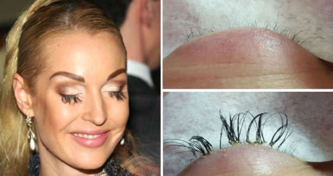 Жуткое «кустарное» наращивание ресниц