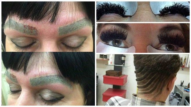 Жуткое «кустарное» наращивание ресниц