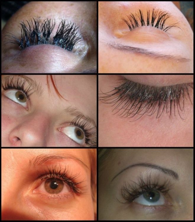 Жуткое «кустарное» наращивание ресниц