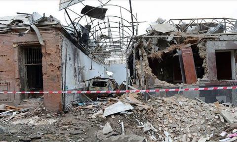 Развалины зданий