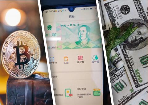 Цифровой юань, доллар и биткоин Цифровой юань