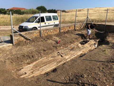 Раскопки на острове Лемнос в Греции