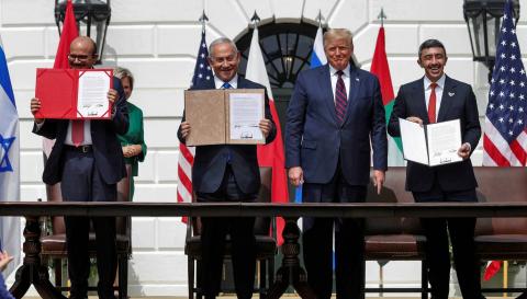 Биньямин Нетаньяху и Дональд Трамп