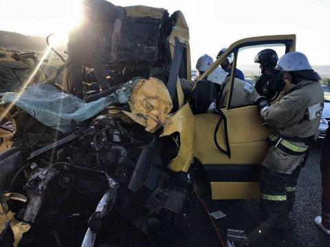 Авария с микроавтобусом