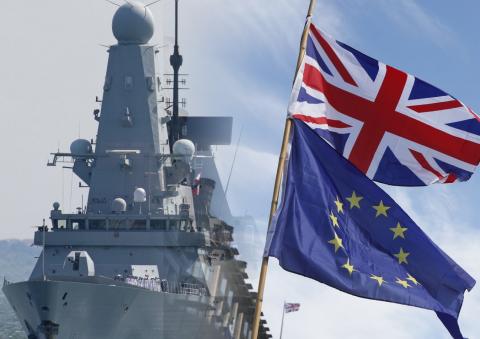 Флаг Британии эсминец