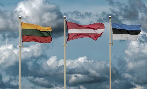 Флаги Литвы, Латвии и Эстонии Флаги Литвы, Латвии и Эстонии