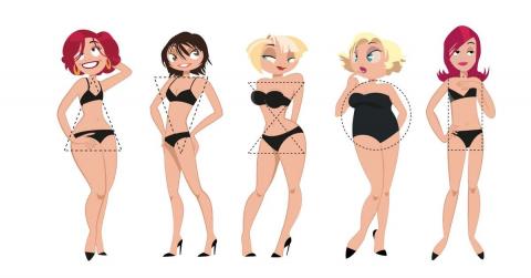 Узнай характер по фигуре женщины Быстрый легкий тест по фигуре характер человека женщины выбрать картинку