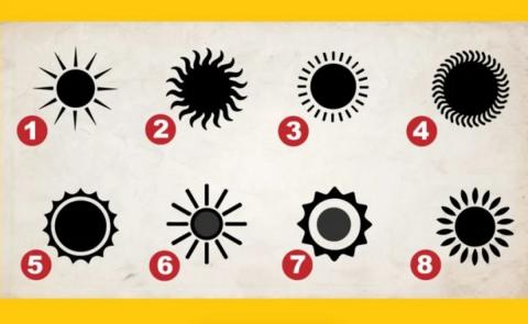 Тест: Выберите солнце и узнайте секретную особенность своего характера