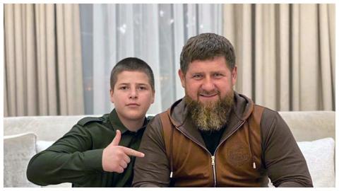 Кадыров с сыном Адамом