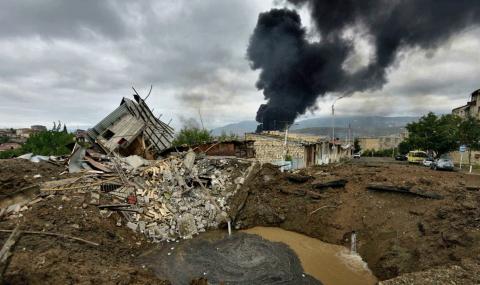 Разрушения в городе