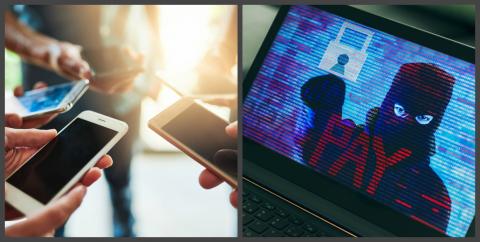 смартфон в руках хакеры кибератака фото