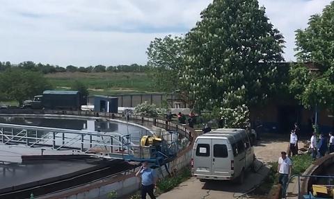 Коллектор в селе Дмитриадовка под Таганрогом, где погибли рабочие