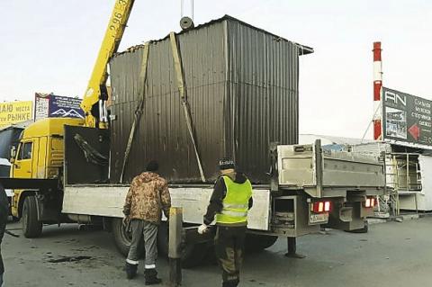 Снос торговых ларьков Ростов