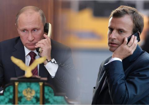 Путин и Макрон Макрон не смог скрыть детали неприятного разговора с Путиным