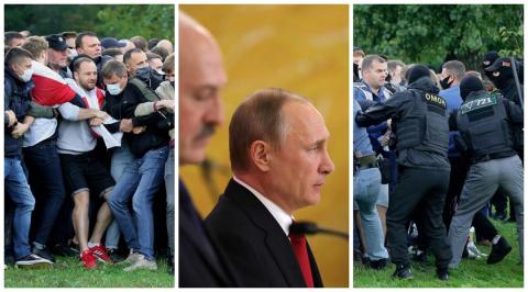 Масштаб протестов в Беларуси оказался неожиданностью для Путина
