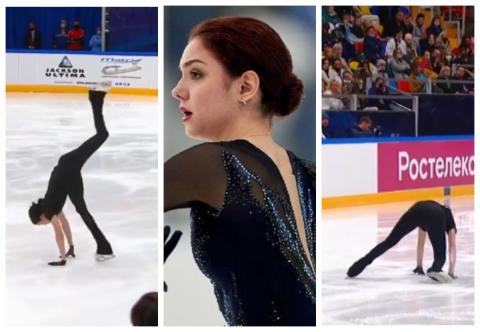 Медведева отвратительно исполнила произвольную на контрольных прокатах Нелепый трюк Медведевой расстроил фанатов