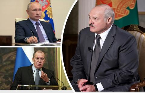 Путин, Лавров и Лукашенко