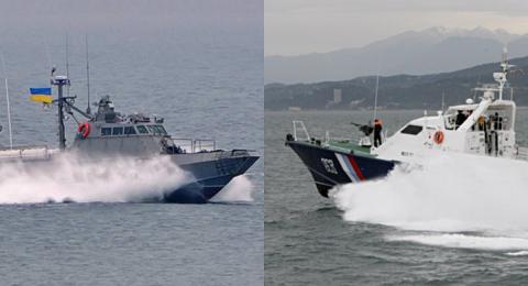 Корабли Укаины и РФ