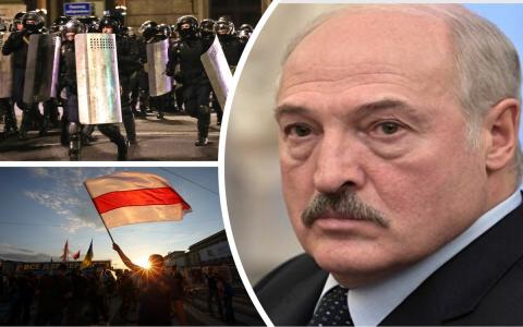 Лукашенко на фоне протестов в Белоруссии Лукашенко
