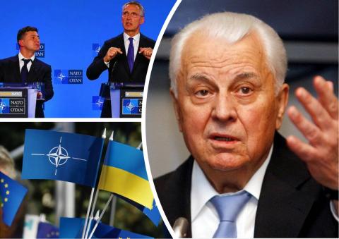 Леонид Кравчук, вступление Украины в НАТО Rравчук призвал Зеленского потребовать у Байдена включить Украину в НАТО