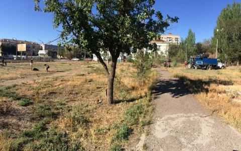 Парк у клуба ГРЭС в Астрахани