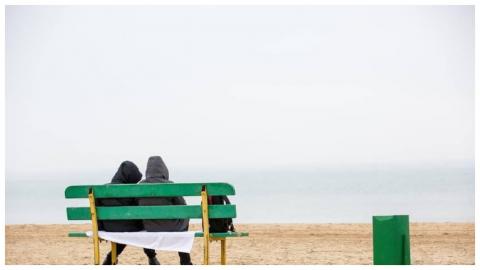 Зимний пляж Кубань