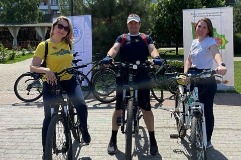 Велосипедисты на старте