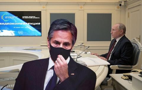 Путин и Блинкен Блинкен странно отреагировал на Путина