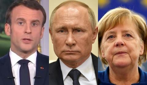 Соловей: Макрон и Меркель начали давить на Путина, потому что почувствовали его слабость Макрон, Путин, Меркель
