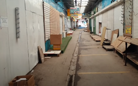 Закрытый рынок в Аксайском районе Ростовской области