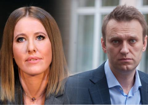 Ксения Собчак защитила Навального от прессы