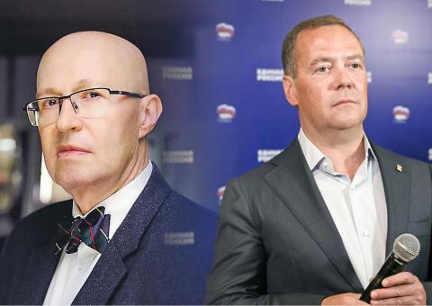 Валерий Соловей и Дмитрий Медведев Валерий Соловей: окружение Медведева готовит его в президенты