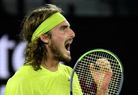 Теннисист Циципас Греция