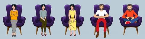 Как узнать характер человека? Любимая поза, в которой он сидит, многое расскажет тест быстрый легкий на характер ваша любимая поза когда вы сидите характер человека