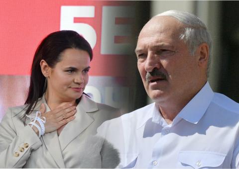 Тихановская и Лукашенко Тихановская о разгроме Координационного совета: КС был обезглавлен, но не пропадёт