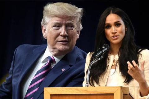 картинка Меган Маркл и Дональда Трампа
