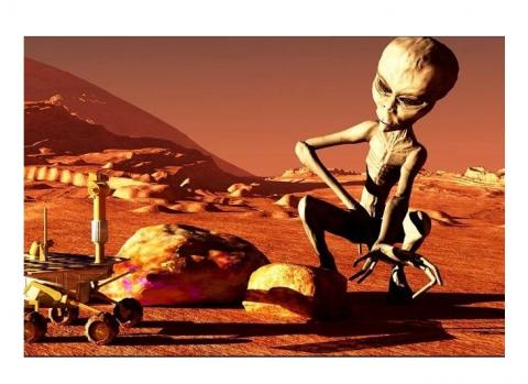 Существо на Марсе