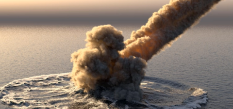 В США горящий инопланетный корабль упал в океан – уфологи