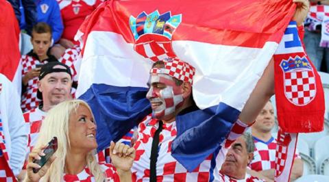 Хорватские болельщики Хорватские болельщики