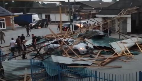 Последствия урагана в Чечне