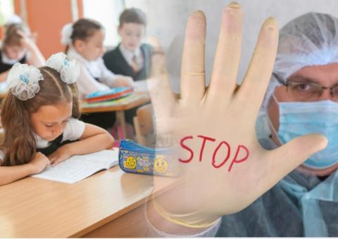 Школьники, врач